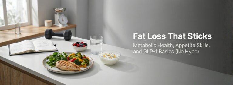 Fat Loss That Sticks: Metabolic Health, Appetite Skills, and GLP-1 Basics (No Hype)