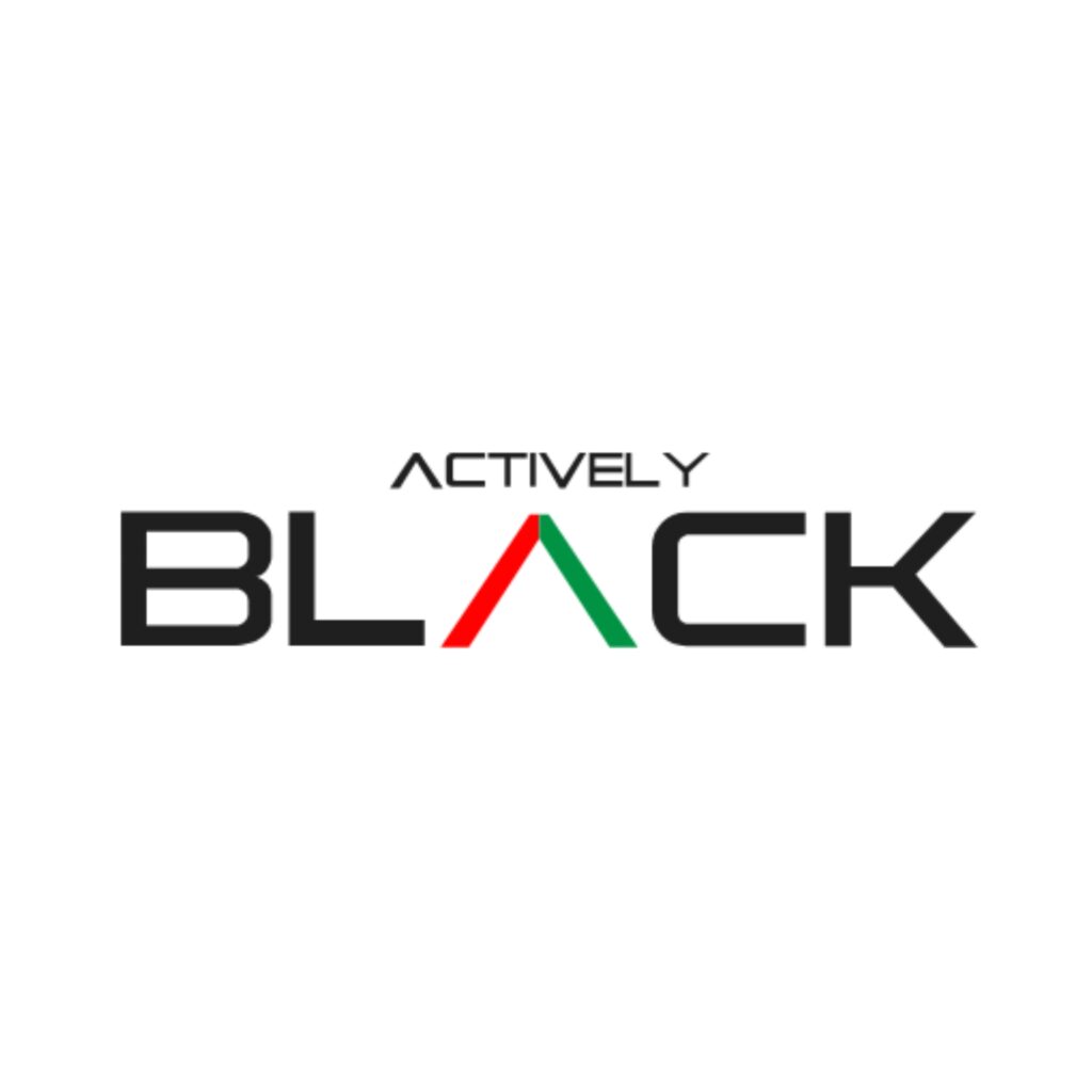Actively Black brand visual